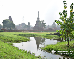 Река Квай и Айюттхайя храм Wat Maha That фото тура в Паттайе 64