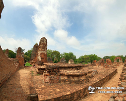 Река Квай и Айюттхайя храм Wat Maha That фото тура в Паттайе 74