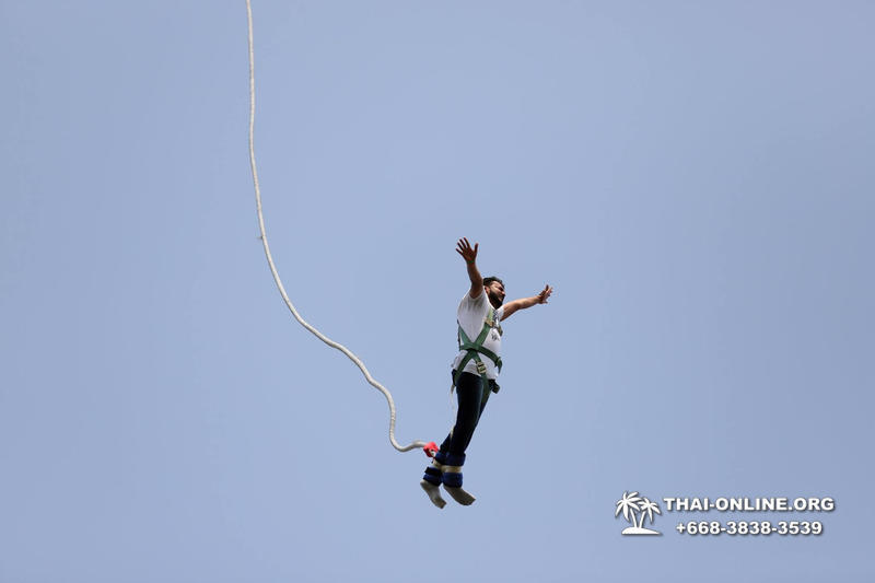 Банджи Джамп тарзанка в Тайланде Паттайе прыгнуть фото 59
