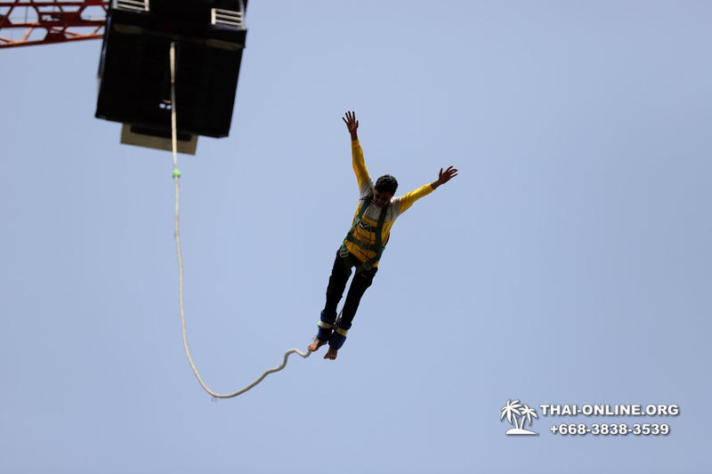 Банджи Джамп тарзанка в Тайланде Паттайе прыгнуть фото 63