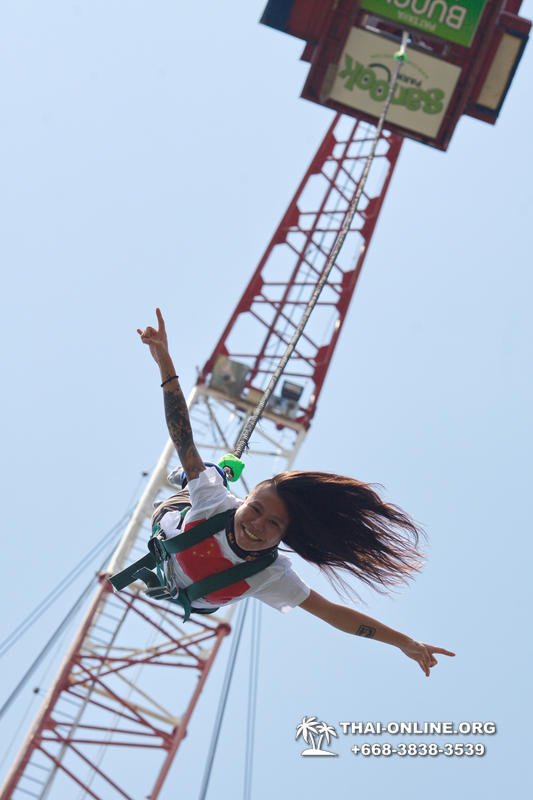 Банджи Джамп тарзанка в Тайланде Паттайе прыгнуть фото 22