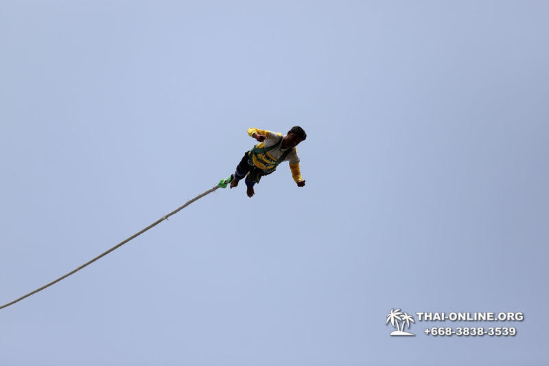 Банджи Джамп тарзанка в Тайланде Паттайе прыгнуть фото 52
