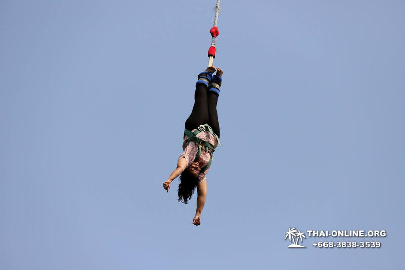 Банджи Джамп тарзанка в Тайланде Паттайе прыгнуть фото 47