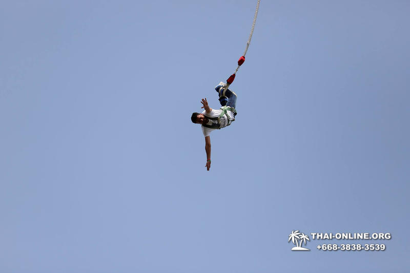 Банджи Джамп тарзанка в Тайланде Паттайе прыгнуть фото 37