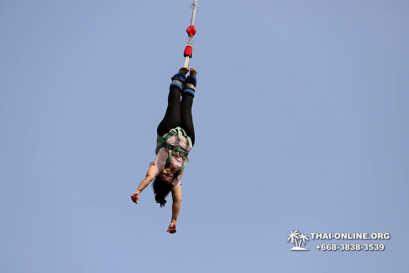 Банджи Джамп тарзанка в Тайланде Паттайе прыгнуть фото 55