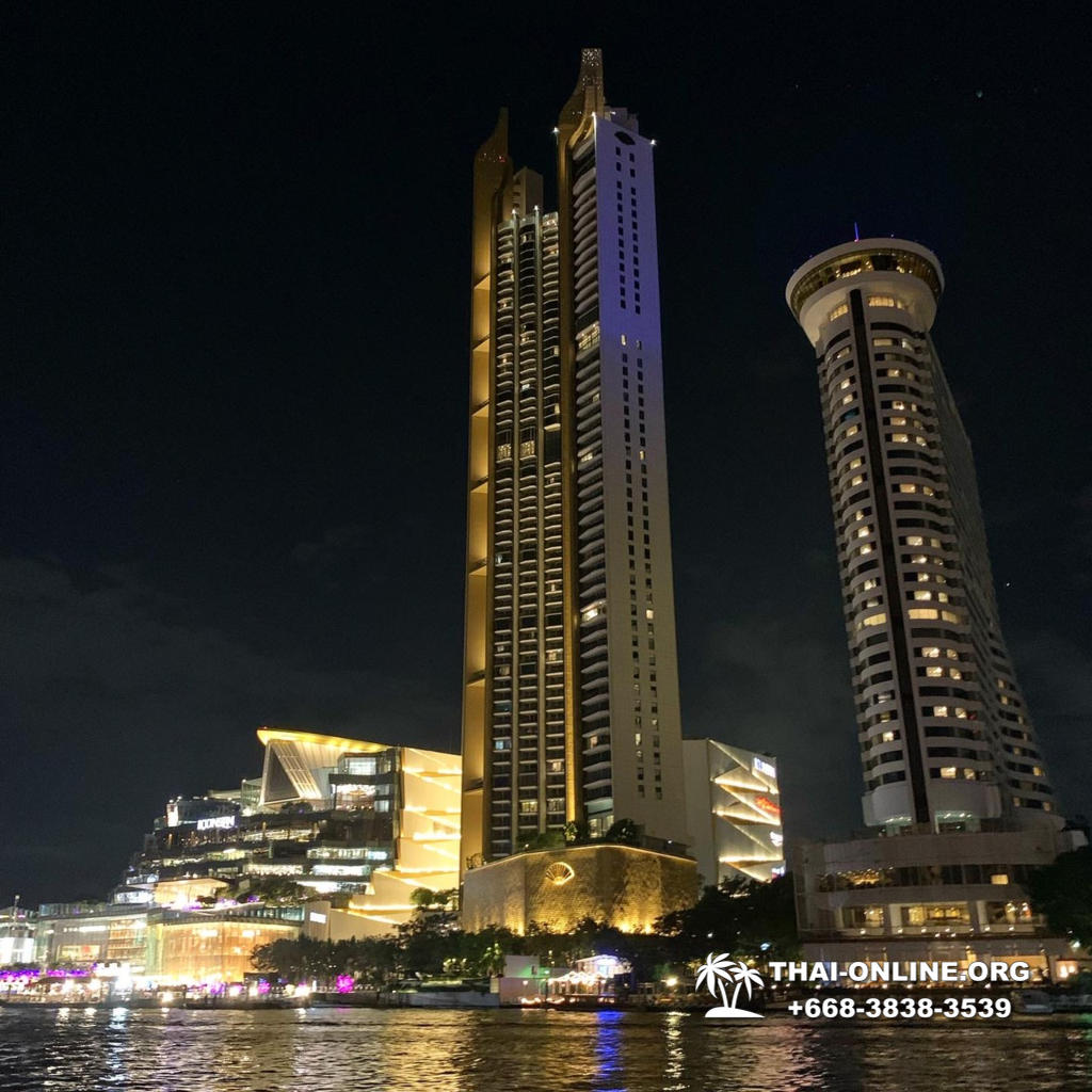 Самые потрясающие виды старинного и современного Бангкока, посещение крыши и прозрачной площадки скайволк небоскреба Маханакхон, круиз на новом фешенебельном трёхпалубном лайнере по реке Чао Прайя, осмотр храмов и исторической части города - фото 13