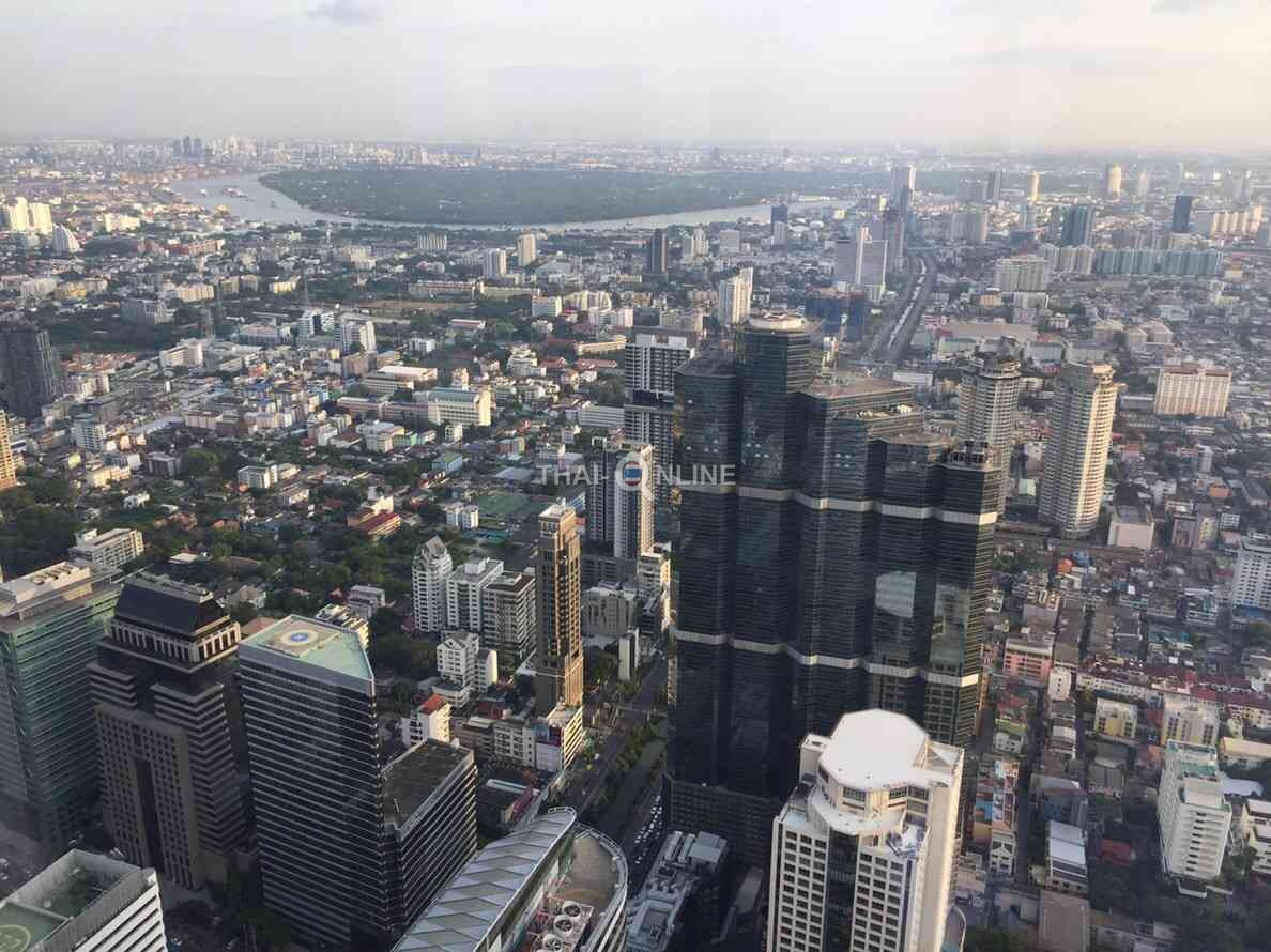 Панорама с крыши высотного здания Маханакхон в Бангкоке 2018-2019 год