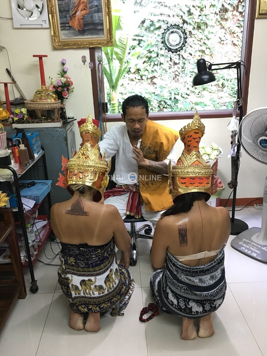 Sak Yant tattoos in Forest Temple trip from Pattaya Thailand photo 15