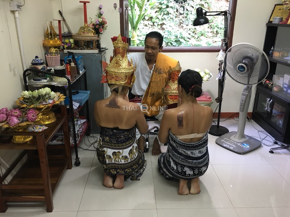 Sak Yant tattoos in Forest Temple trip from Pattaya Thailand photo 12