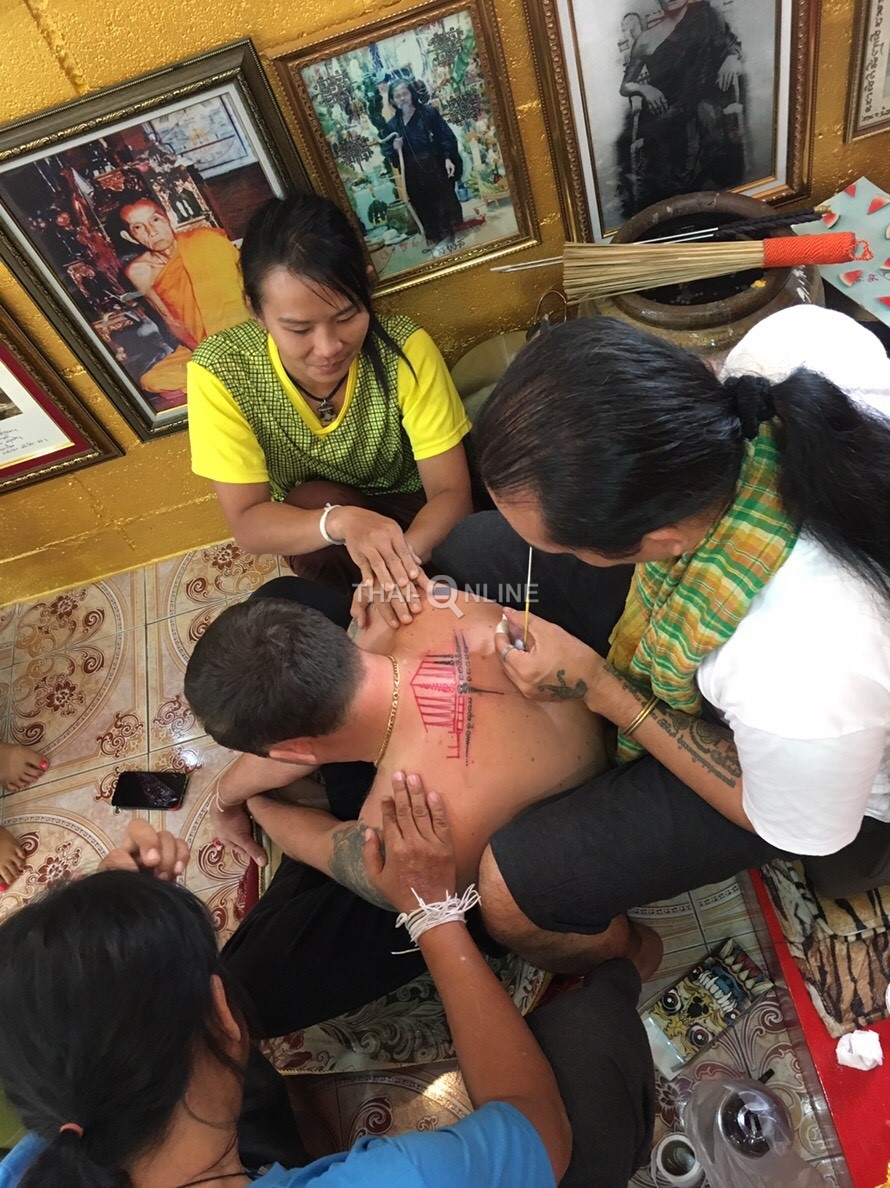 Sak Yant tattoos in Forest Temple trip from Pattaya Thailand photo 10