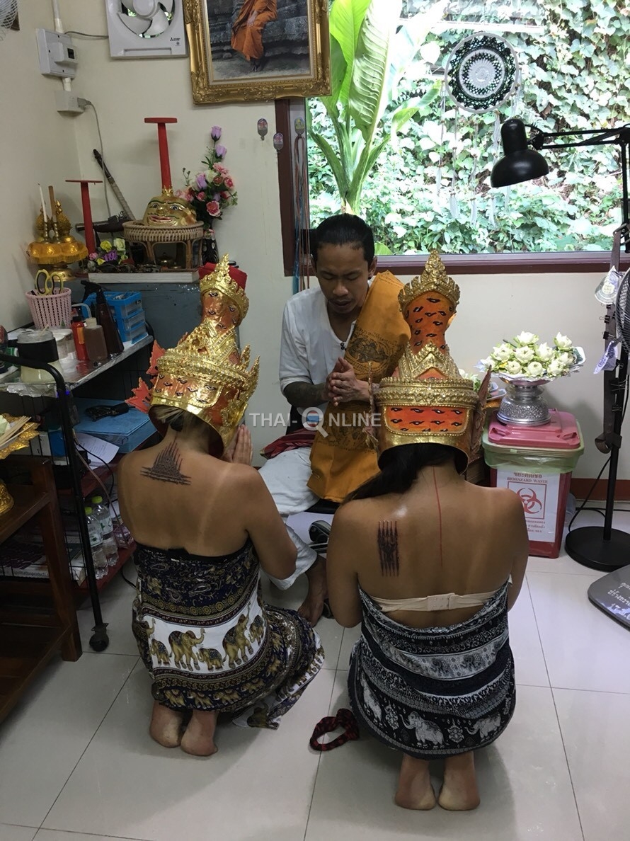 Sak Yant tattoos in Forest Temple trip from Pattaya Thailand photo 16